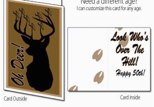 Printable Funny 70th Birthday Cards Printable Birthday Card Deer Hunting 40th 50th 60th