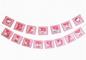 Printable Happy Birthday Banner Hello Kitty Happy Birthday Banner Hello Kitty Pink Simplee Good