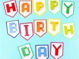 Printable Happy Birthday Banner Letters for Boy Paper Crafts Archives Lines Across