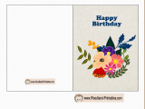 Printable Happy Birthday Cards Free Printable Woodland Birthday Cards