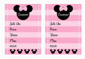 Printable Minnie Mouse Birthday Card Free Pink Minnie Mouse Birthday Party Printables Catch