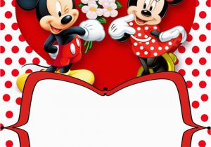 Printable Minnie Mouse Birthday Card Mickey and Minnie Invitation Template orderecigsjuice Info