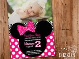 Printable Minnie Mouse Birthday Card Printable Minnie Mouse Birthday Invitation Girls First