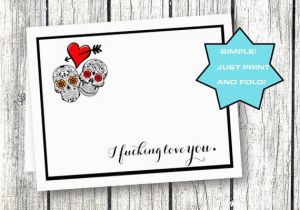 Printable Naughty Birthday Cards Naughty Card for Him Her Funny Birthday Anniversary Sugar