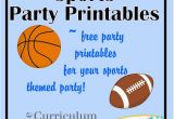 Printable Sports Birthday Cards 6 Best Images Of Sports Party Printables Free Printable