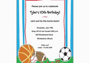 Printable Sports Birthday Cards Free Printable Sports Birthday Invitations Free