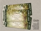 Prom themed Birthday Invitations Enchanted forest Prom Invitation with String Lights