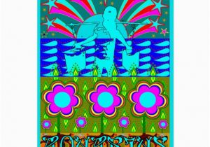 Psychedelic Birthday Card Aquarius Psychedelic Greeting Card Card Zazzle