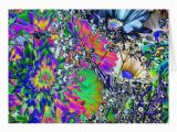 Psychedelic Birthday Card Psychedelic Birthday Colourful Flowers Zazzle