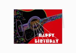 Psychedelic Birthday Card Psychedelic Guitar Birthday Card Zazzle