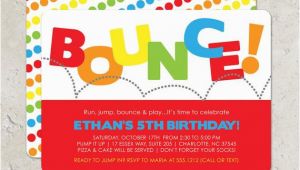 Pump It Up Birthday Invitations Bounce House Birthday Party Invitation Pump It Up Party