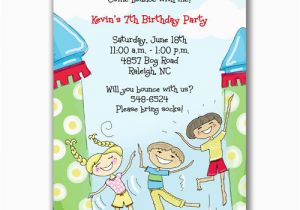 Pump It Up Birthday Invitations Free Printable Kids Birthday Party Invitations
