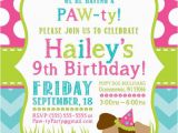 Puppy Birthday Invites Party Invitation Templates Dog Party Invitations