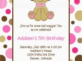 Puppy themed Birthday Party Invitations Birthday Invites Awesome 10 Puppy Birthday Invitations