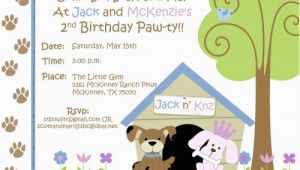 Puppy themed Birthday Party Invitations Free Dog themed Birthday Party Invitations Template Free