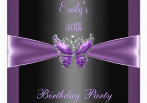 Purple 30th Birthday Decorations 30th Birthday Invitations Purple Trail Party Invitations