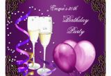 Purple 30th Birthday Decorations 30th Birthday Party Purple Plum Gold Balloons Card Zazzle