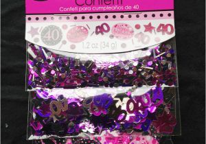 Purple 40th Birthday Decorations 40th Birthday Confetti Table Decoration Sprinkle Black