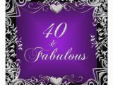 Purple 40th Birthday Decorations 40th Birthday Party Black Silver Deep Purple 13 Cm X 13 Cm