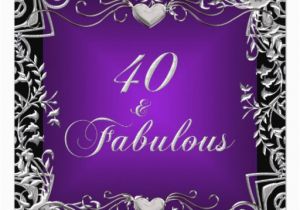 Purple 40th Birthday Decorations 40th Birthday Party Black Silver Deep Purple 13 Cm X 13 Cm