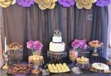 Purple 50th Birthday Decorations Gold Purple and Black Birthday Party Ideas En 2018