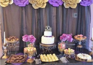 Purple 50th Birthday Decorations Gold Purple and Black Birthday Party Ideas En 2018