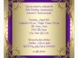 Purple and Gold 50th Birthday Invitations Purple and Gold 50th Wedding Anniversary Party 5 25