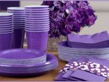 Purple and Silver Birthday Decorations Purple Tableware Purple Party Supplies Party City Canada