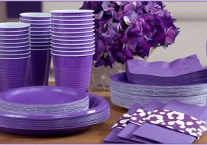 Purple and Silver Birthday Decorations Purple Tableware Purple Party Supplies Party City Canada