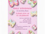 Purple butterfly Birthday Invitations butterfly Birthday Party Invitation Pink Purple Zazzle