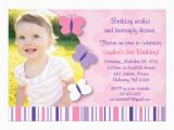 Purple butterfly Birthday Invitations Pink Purple butterfly Photo Birthday Invitation 5 Quot X 7