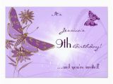 Purple butterfly Birthday Invitations Purple butterfly Birthday Rsvp Invitation Card 3 5 Quot X 5