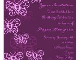 Purple butterfly Birthday Invitations Purple Pink butterfly Birthday Invitation Zazzle Com Au