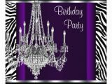 Purple Zebra Birthday Decorations Chandelier Purple Zebra Birthday Party 13 Cm X 13 Cm