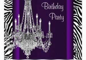 Purple Zebra Birthday Decorations Chandelier Purple Zebra Birthday Party 13 Cm X 13 Cm