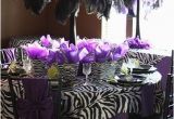 Purple Zebra Birthday Decorations events A to Z Z is for Zebra themed Parties Sweet City