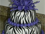 Purple Zebra Birthday Decorations Purple Zebra Birthday Cake Cake Decorating Community