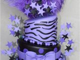 Purple Zebra Birthday Decorations Zebra Cakes Decoration Ideas Little Birthday Cakes