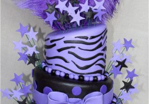 Purple Zebra Birthday Decorations Zebra Cakes Decoration Ideas Little Birthday Cakes
