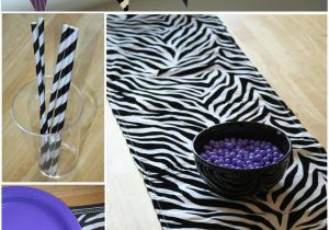 Purple Zebra Birthday Decorations Zebra Party thoughtfully Simple