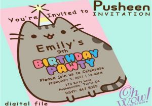 Pusheen Birthday Invitations 40 New Stocks Cat Birthday Invitations Free Hd Image Page