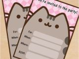 Pusheen Birthday Invitations Free Printable Pusheen Birthday Party Invitation