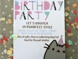 Pusheen Birthday Invitations Pusheen Kitty Inspired Party A touch Of that