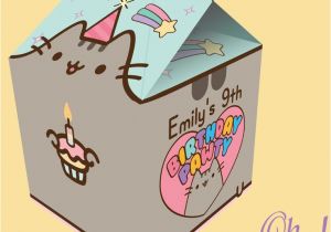 Pusheen Birthday Invitations Pusheen theme Spilt Milk Carton Favor by Ohwowdesign On