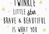 Quotes About Birthday Girl Nursery Star and Moon Digital Print Twinkle Twinkle