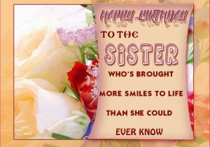 Quotes About Happy Birthday Sister Wonderful Happy Birthday Sister Quotes and Images