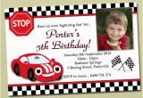 Race Car Birthday Invitations with Photo Race Car Birthday Invitations Ideas Bagvania Free