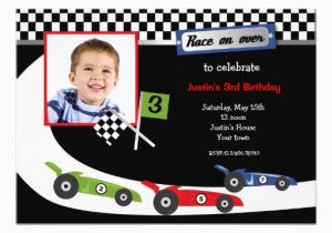 Race Car Birthday Invitations with Photo Race Car Photo Birthday Party Invitations 5 Quot X 7