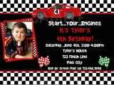 Race Car Birthday Invites Birthday Invitations Race Car Photo Birthday Invitation