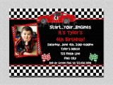 Race Car Birthday Invites Race Car Birthday Invitation Race Car Birthday Party